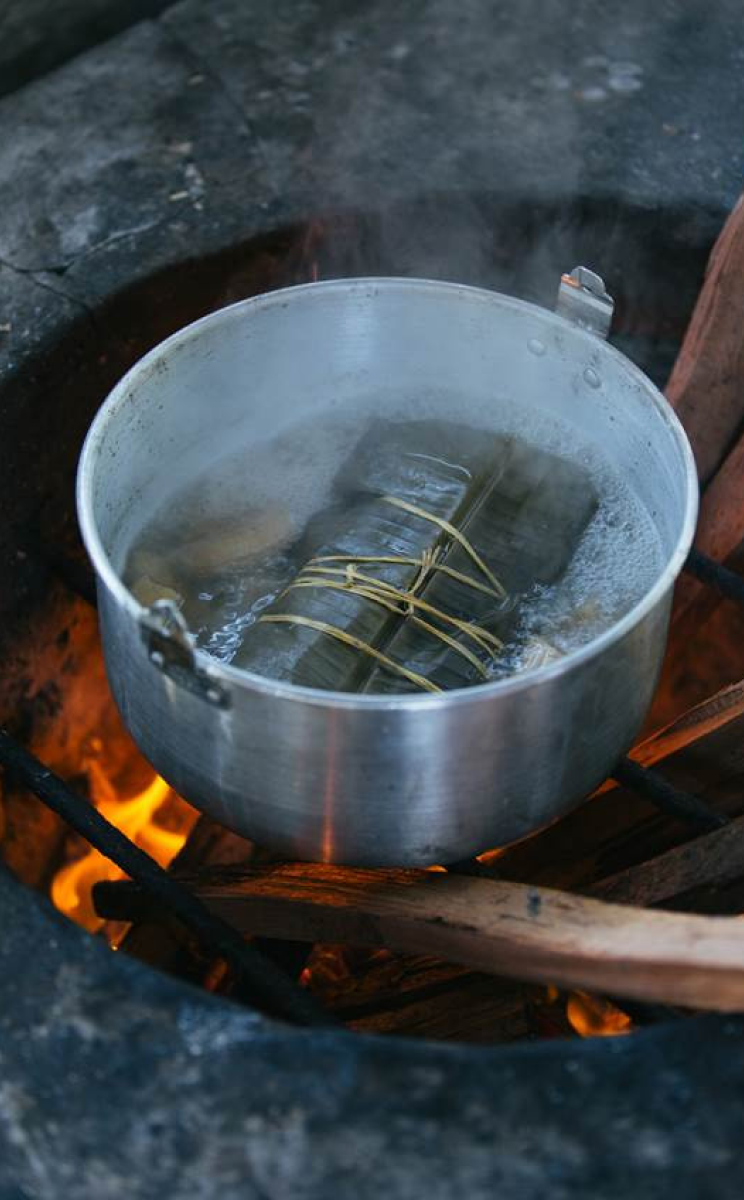 Cooking close-up